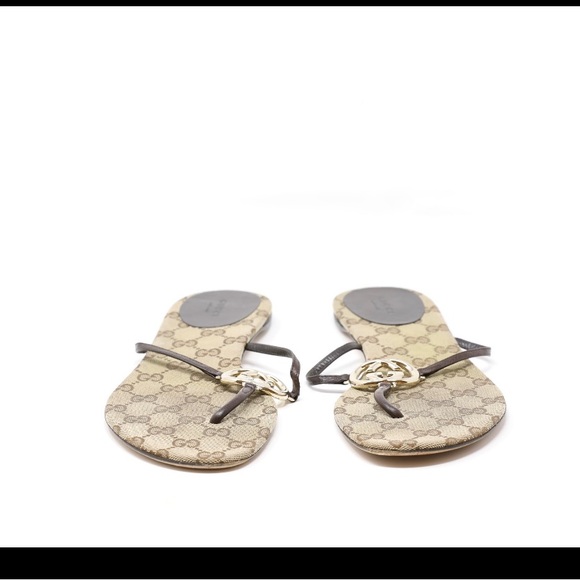 Gucci monogram thong sandals - Picture 2 of 3
